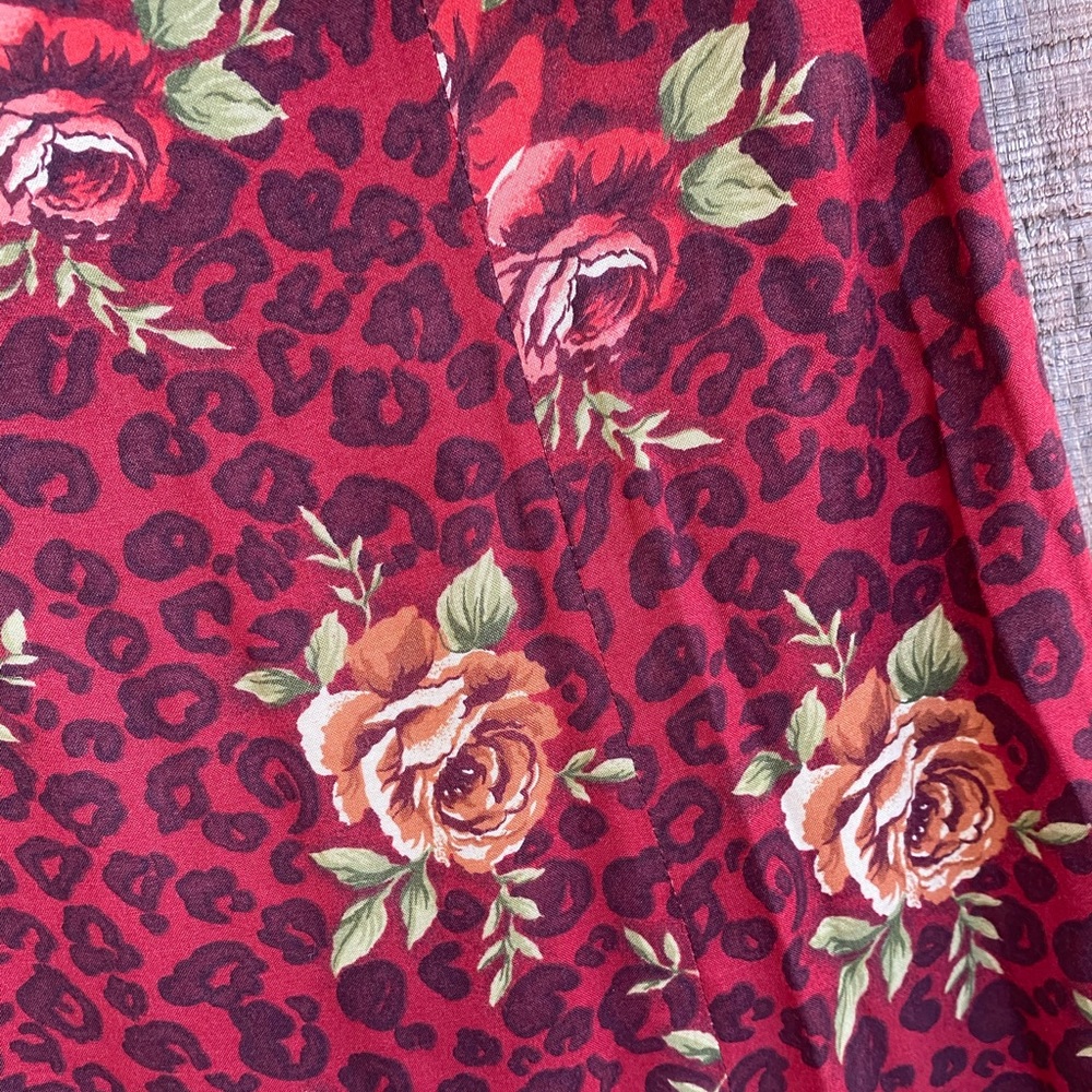 Vintage COCO BLANCO 100% linen maxi floral dress - Picture 15 of 16